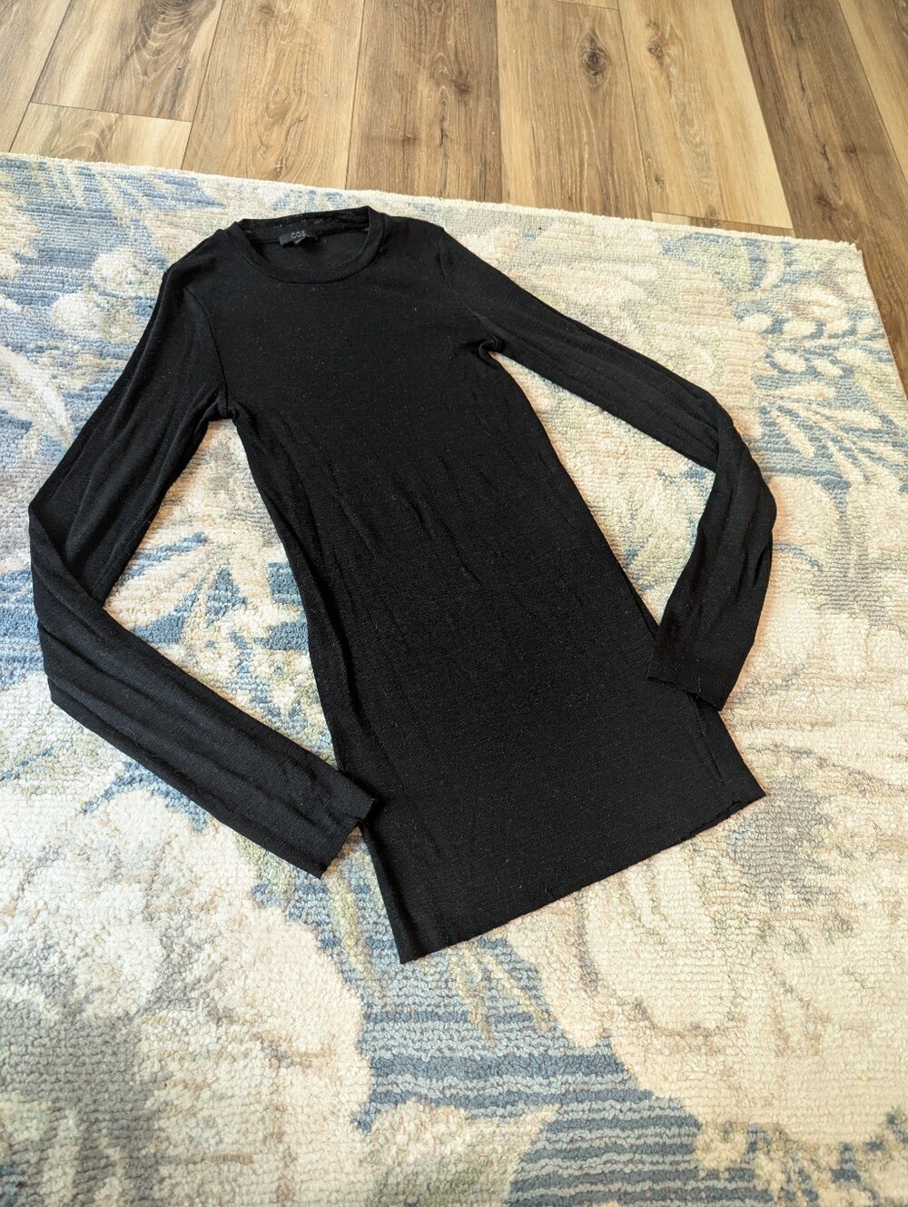 COS 100 Percent Wool Long Sleeve Shirt.